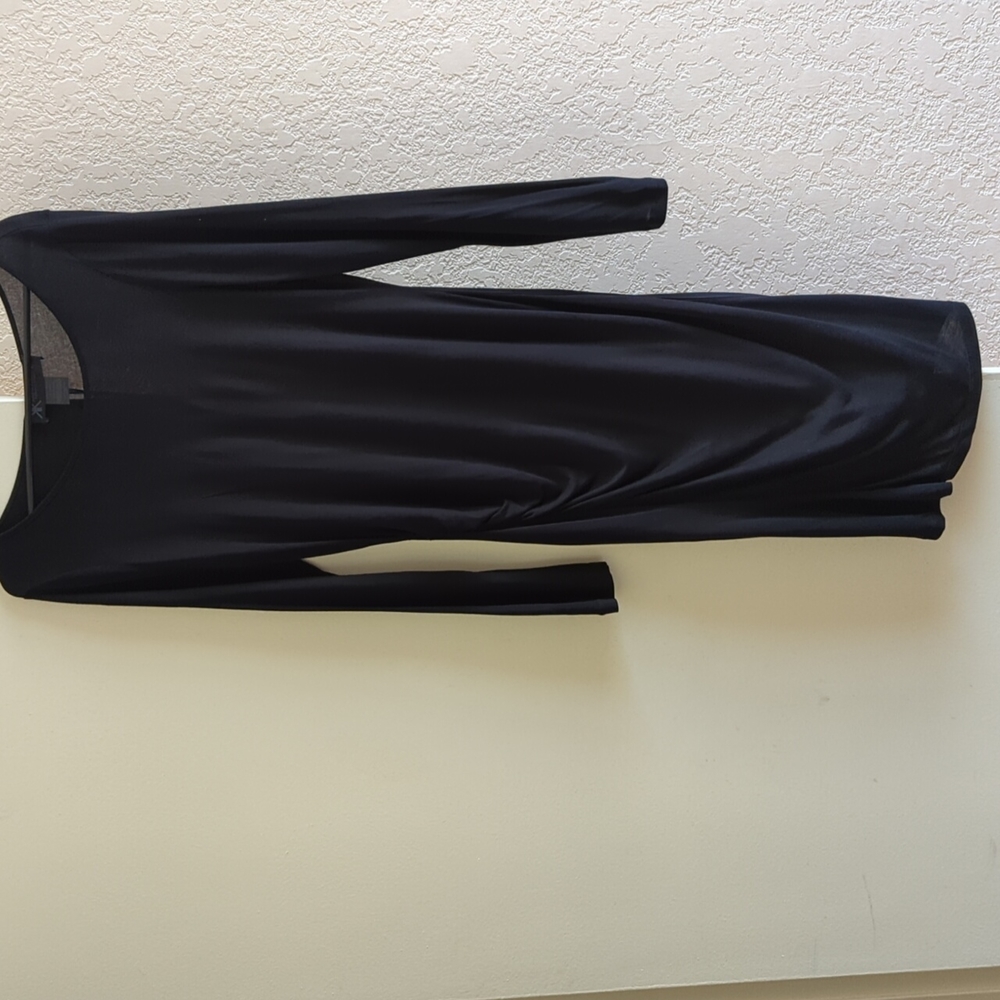 Kardashian Kollection Black Long Fitted Dress Size L